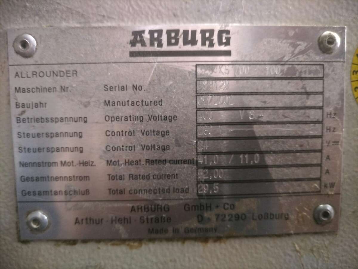 Термопластавтомат Arburg 320K 700-100 Германия