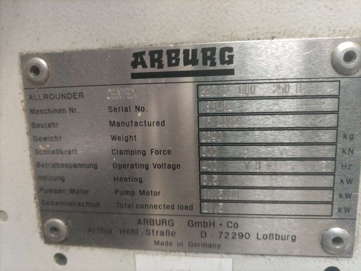 Термопластавтомат Arburg 320C 600-250 Германия