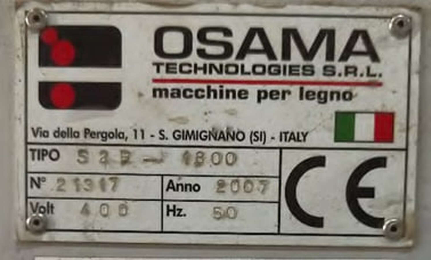 Клеенаносящий станок Osama S2R-1800 Италия