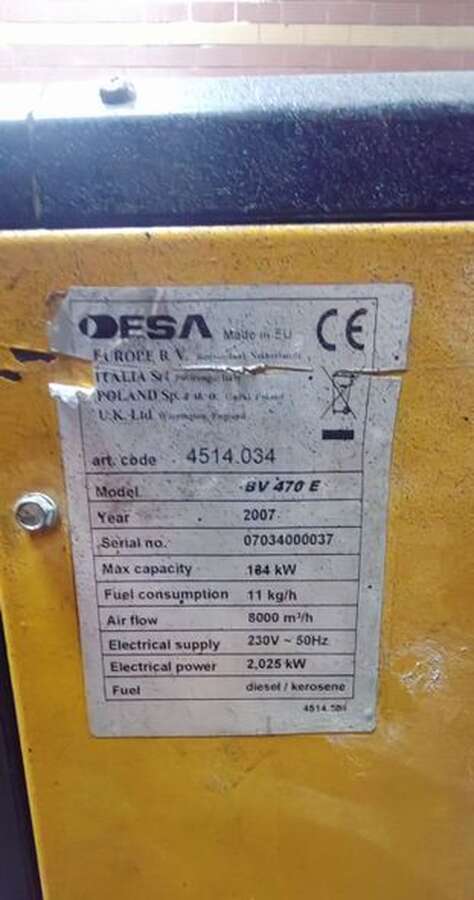 Дизельная тепловая пушка Master BV 470 FS