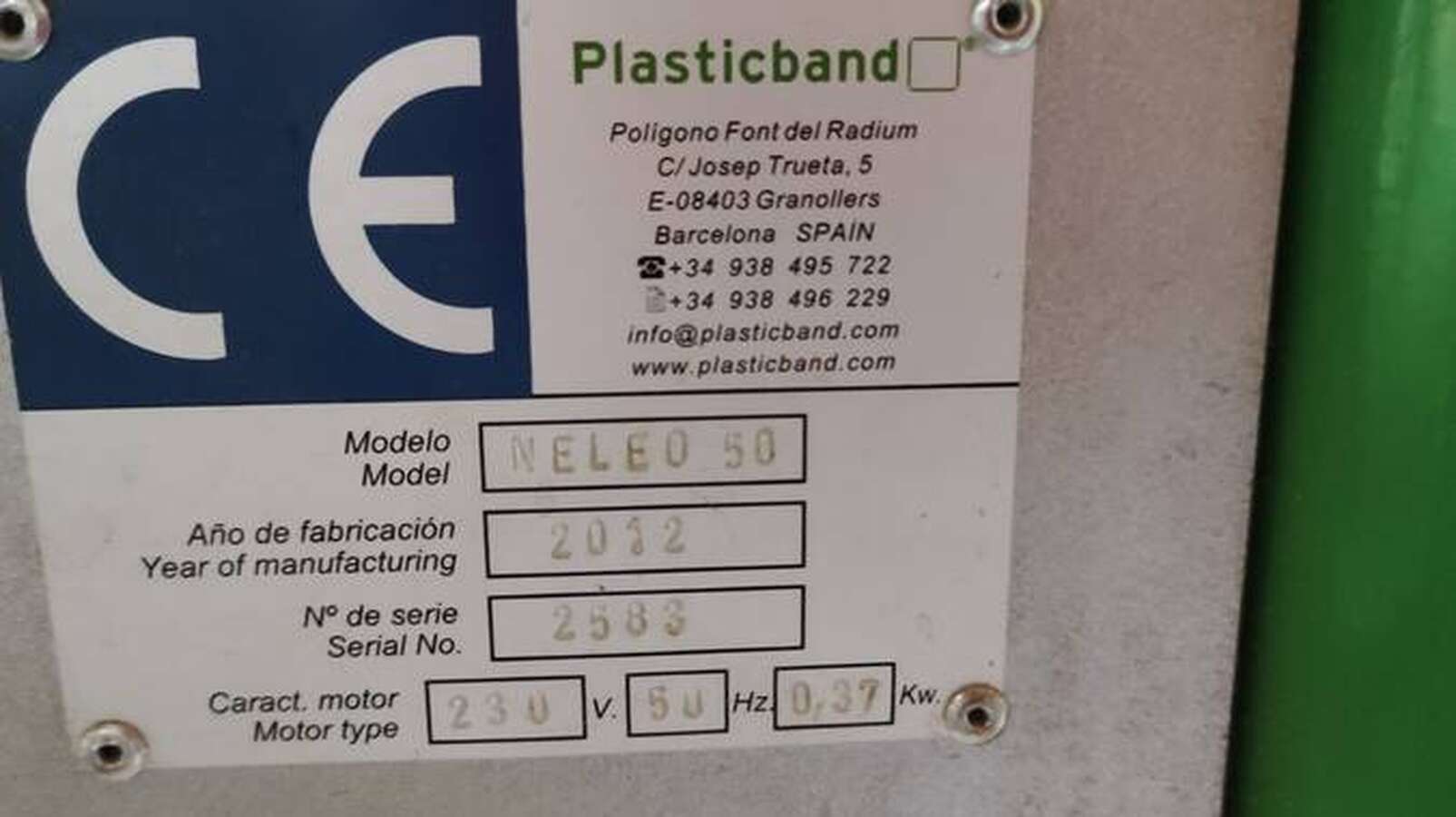 Упаковочная машина Plasticband Neleo 50 Испания