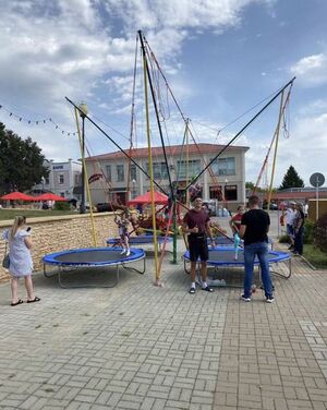 Аттракцион и батут Тарзанка