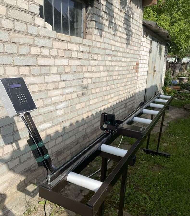 Рольганг с упором