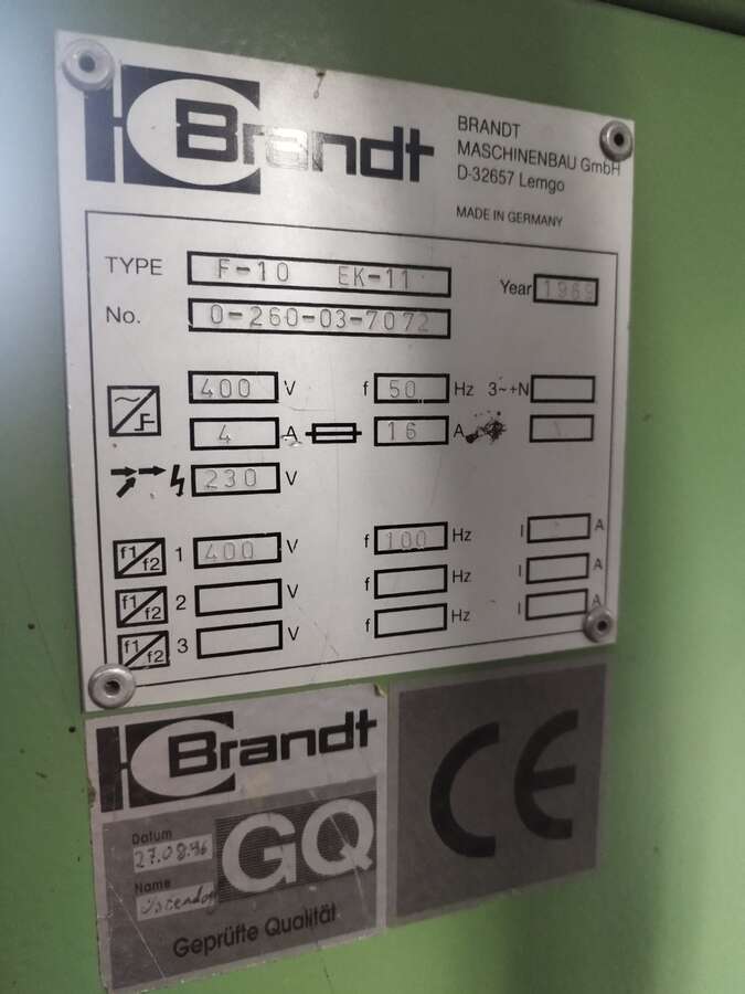 Станок кромкофрезерный Brandt F-10