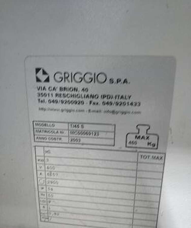 Фрезерный станок по дереву Griggio Т 45 S