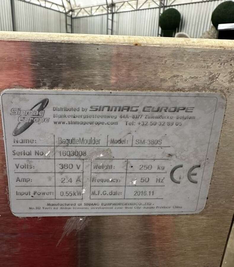 Машина тестозакаточная SINMAG SM-380B со стендом