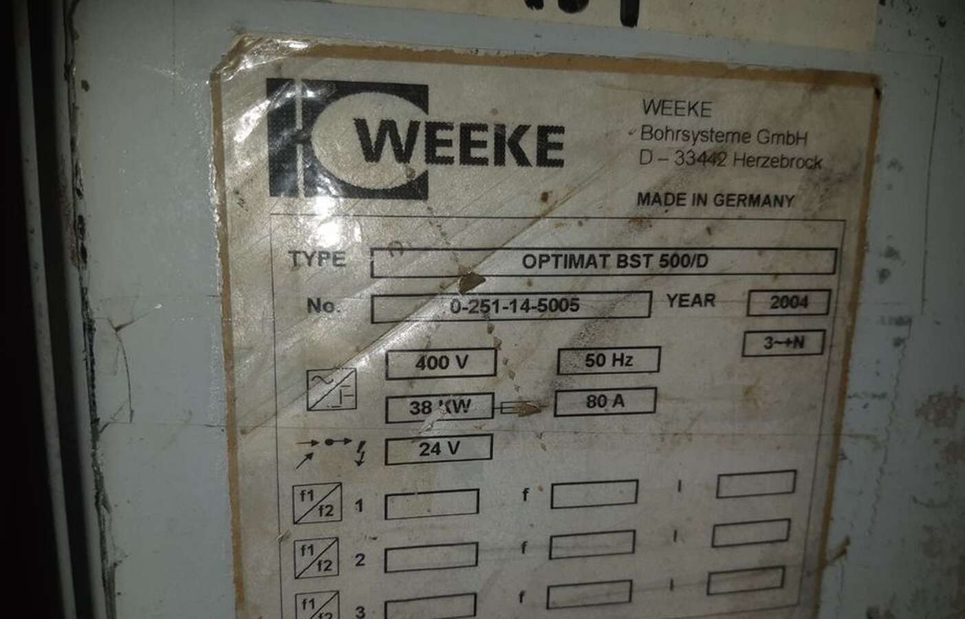 Станок сверлильно-присадочный WEEKE Optimat BST 500 /D