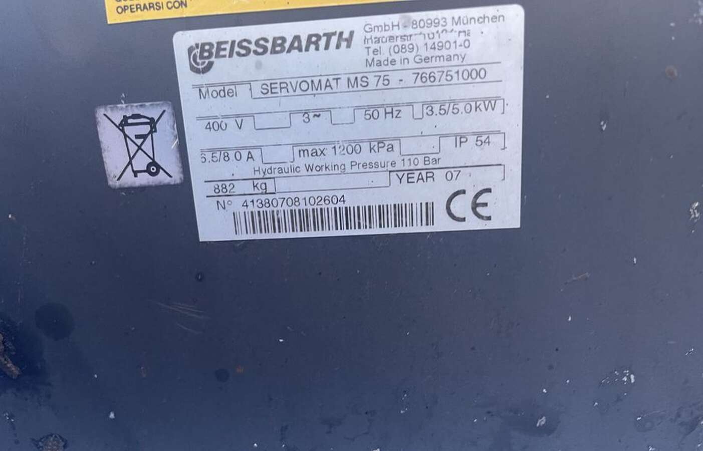 Грузовой шиномонтажный станок BEISSBARTH MS 75