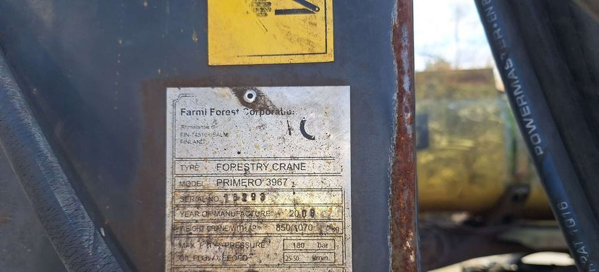 Полуприцеп Forestry Crane Primero 3967