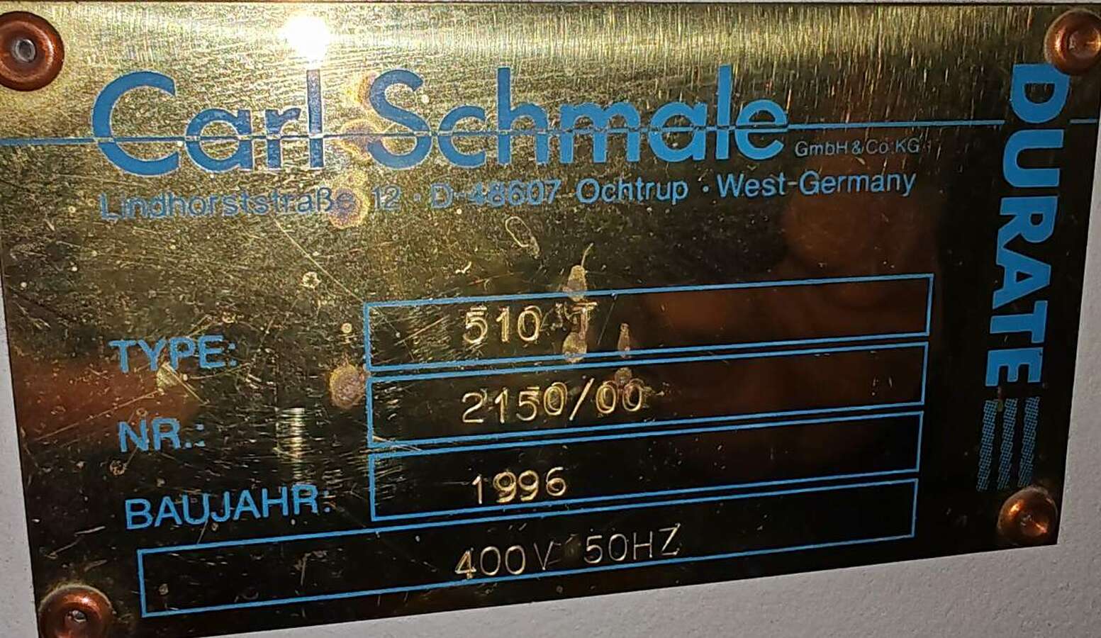 Установка продольной обрезки SCHMALE DURATE 510T