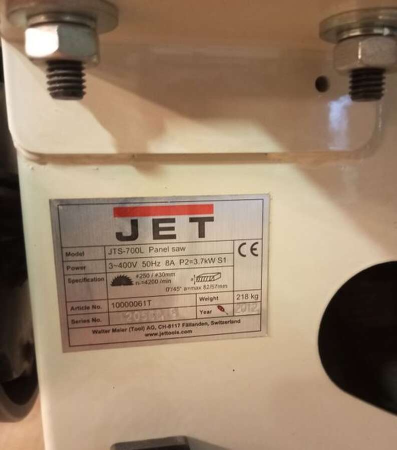 Циркулярная пила JET JTS-700L