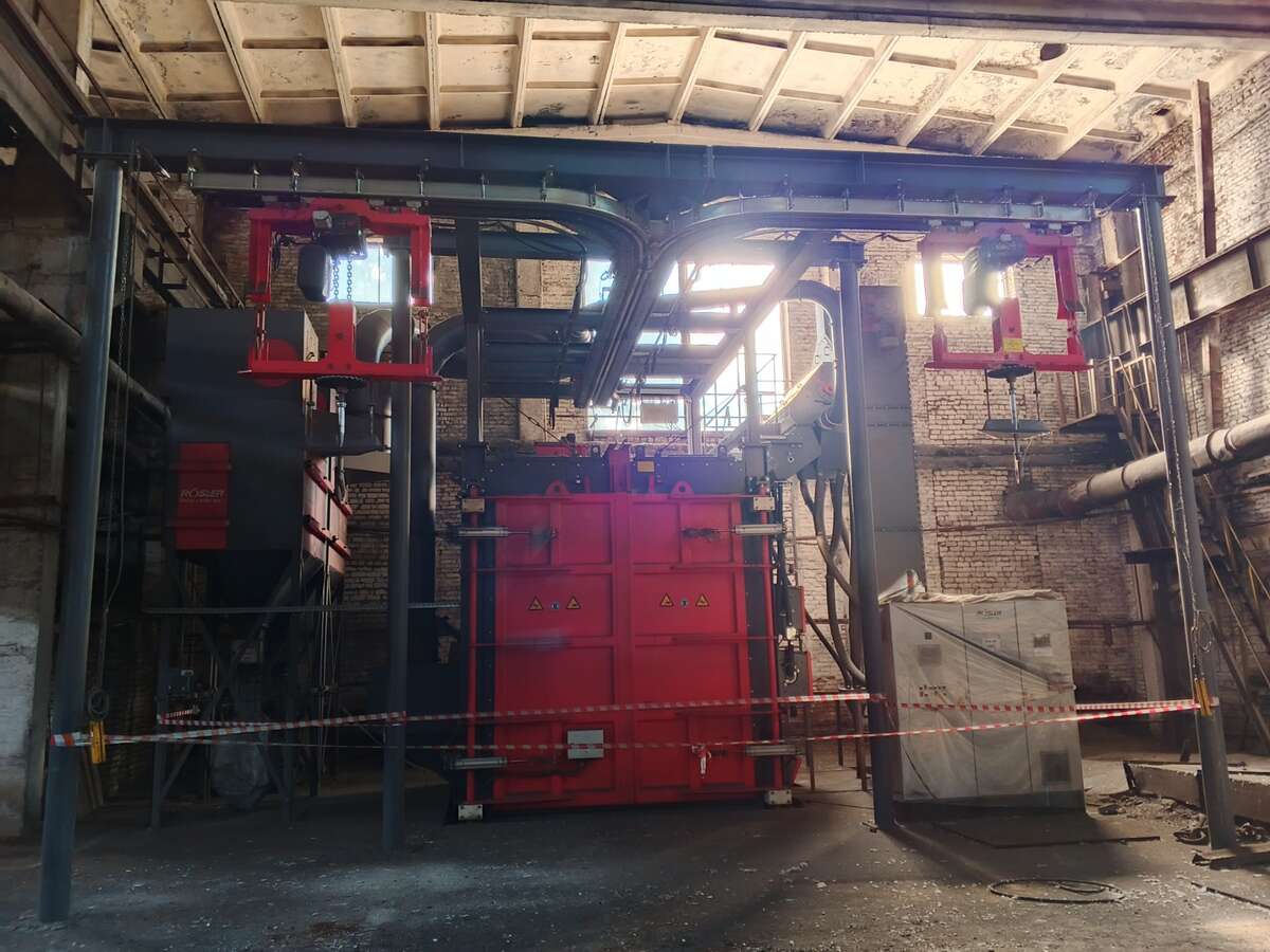 Дробеметная установка марки Rösler RHBE 27/32-F