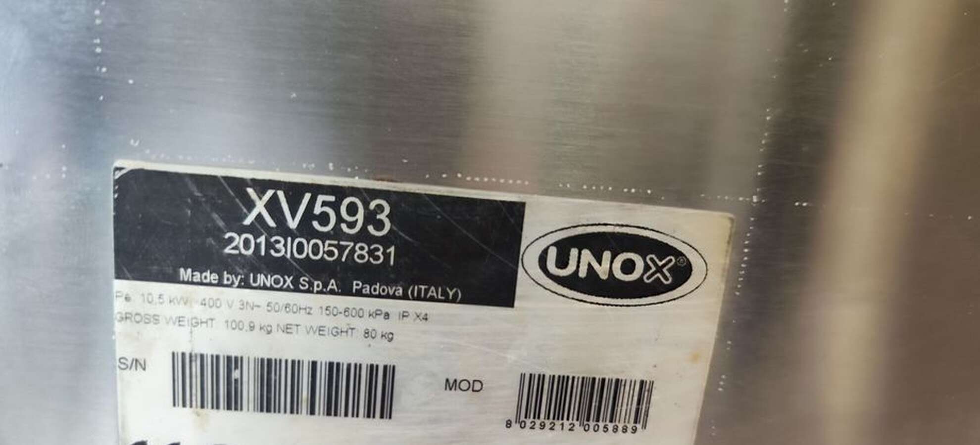 Пароконвектомат UNOX XV 593