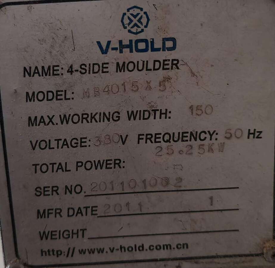 Четырехсторонний станок V-HOLD МВ4015*5