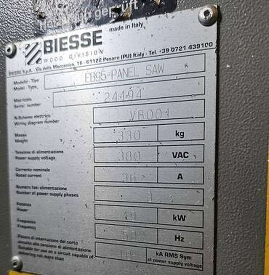 Форматно-раскроечный станок SELCO EB95-PANEL SAW Biesse