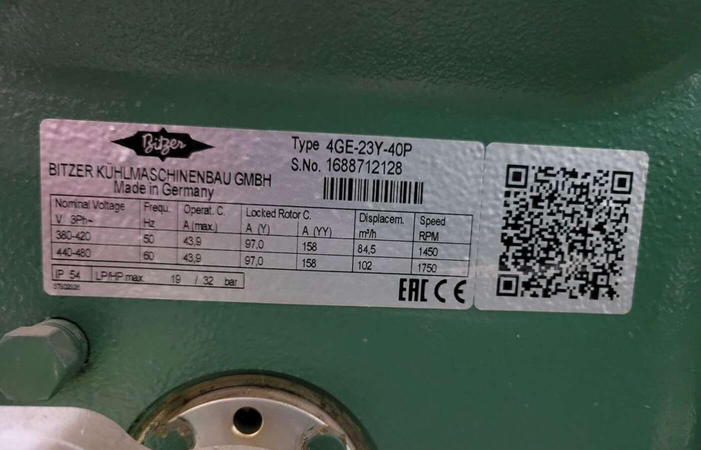Холодильный агрегат Bitzer 4GE-23Y x 2