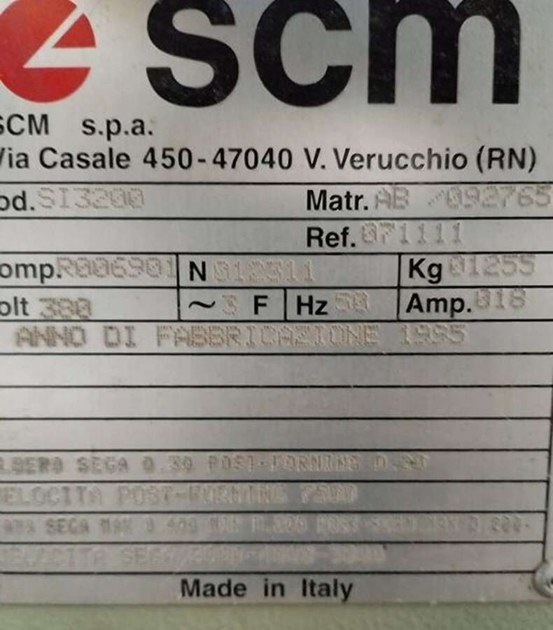 Форматно-раскроечный станок SCM SI 3200