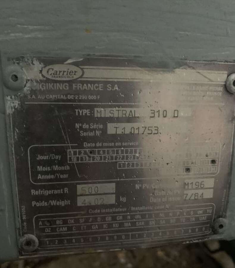 Рефрижератор Carrier Mistral 310 D