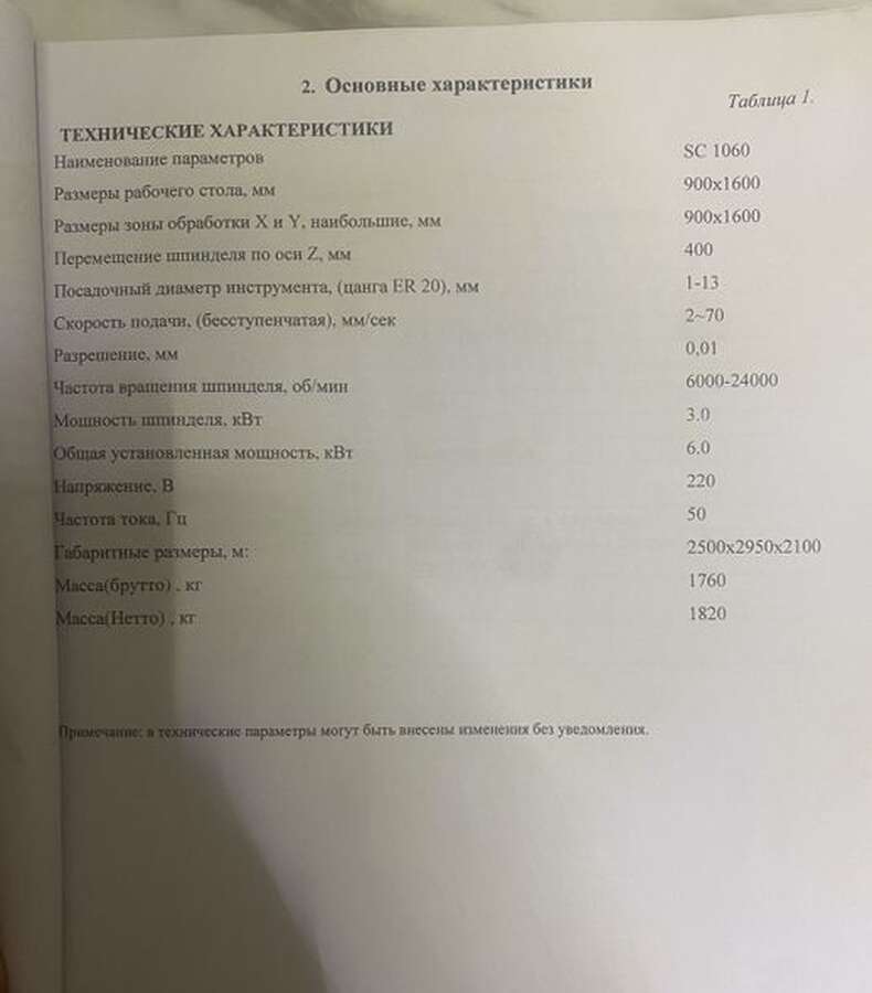 Фрезерно-гравировальный станок с ЧПУ  SUDA SC1060