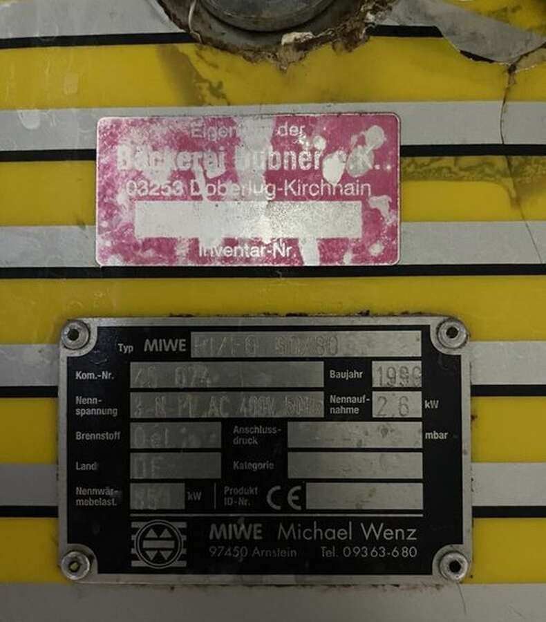 Печь хлебопекарная MIWE RI/FO 60/80