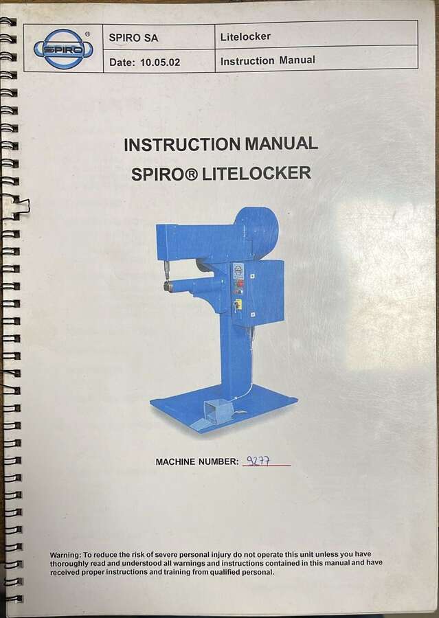 Установка холодной сварки SPIRO Litelocker