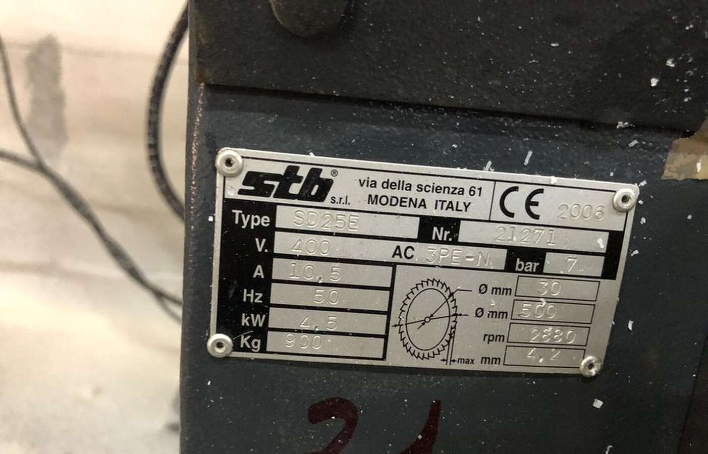 Усорезная пила SD25E