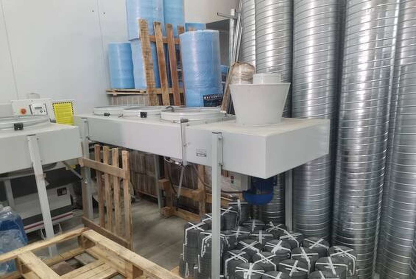 Кромкооблицовочный станок Osterman 6TF с пылеулавливающей установкой