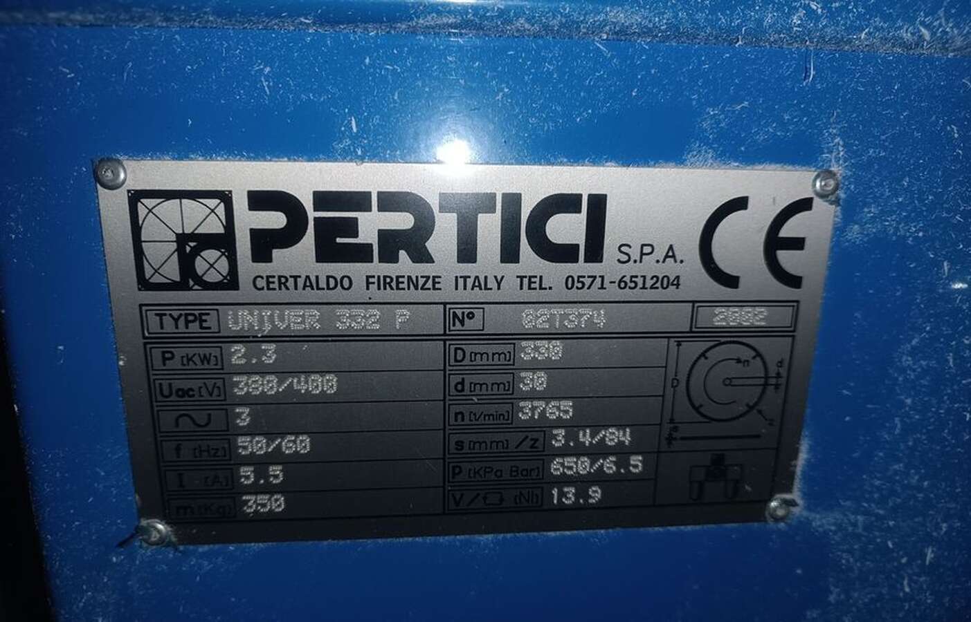 Двухголовочная пила для ПВХ профиля Pertici univer