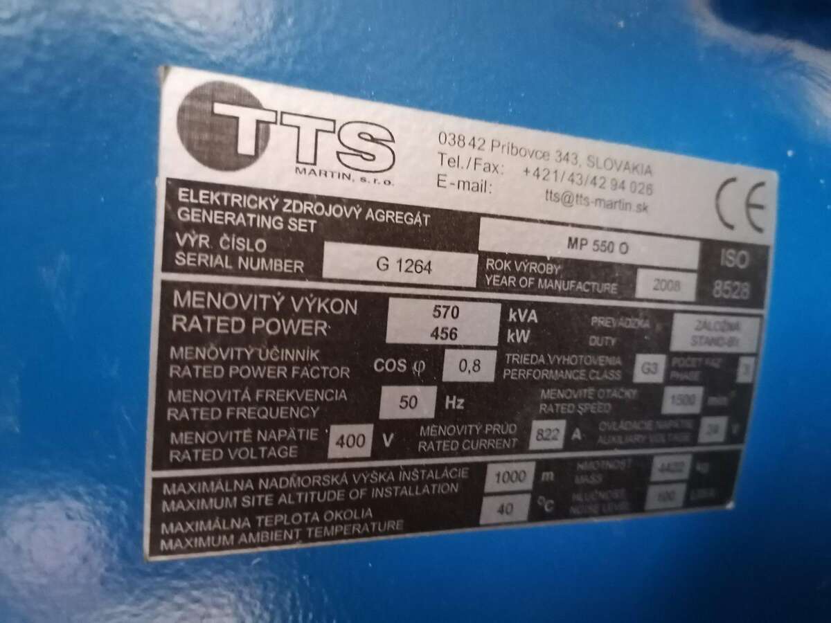 Электрогенератор Дизель TTS-Martin МР-550 О
