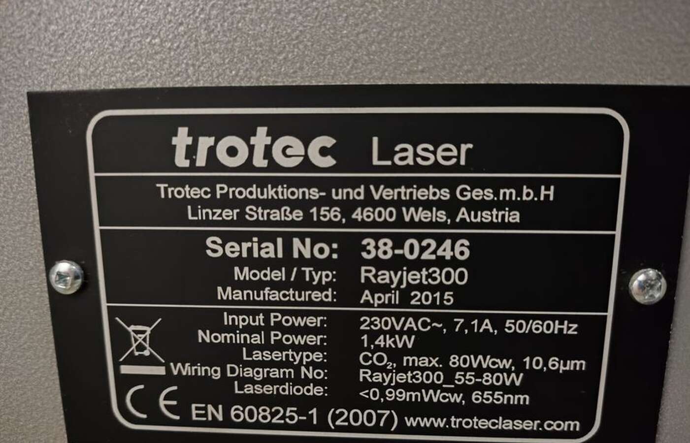 Станок Trotec Rayjet 300