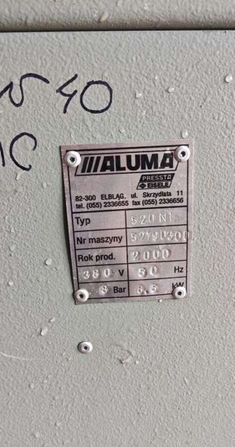 Станок для производства окон ПВХ ALUMA PRESSTA EISELE 520 NL