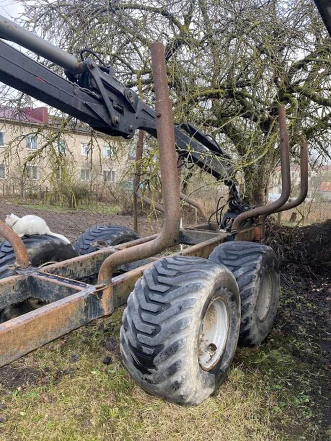 Трелевочный полуприцеп PALMS 10D с манипулятором palms 4.70