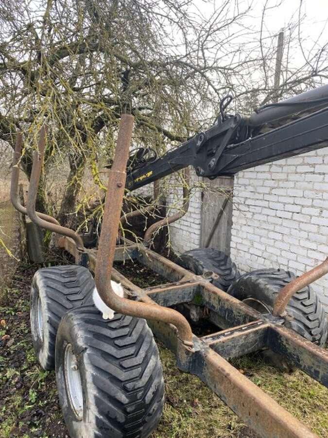 Трелевочный полуприцеп PALMS 10D с манипулятором palms 4.70