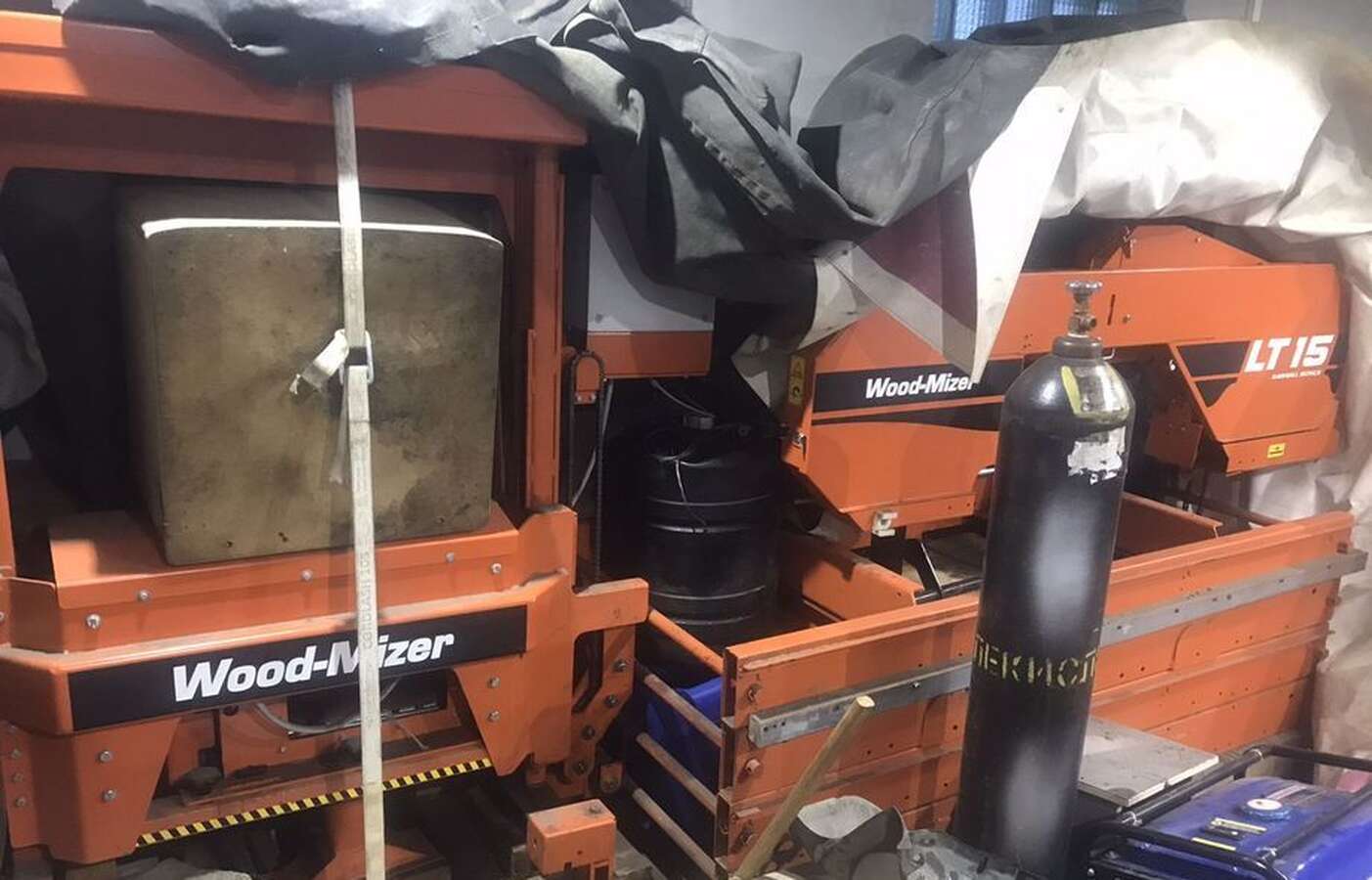 Ленточная пилорама lt15 + строгальный станок MP100