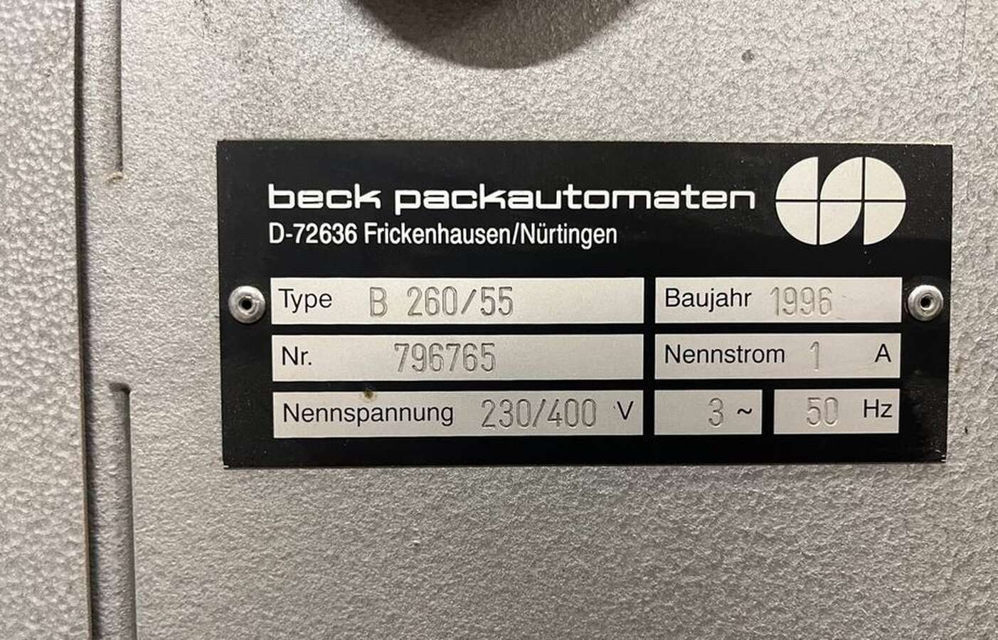 Термоупаковщик Beck Packautomaten B260/55