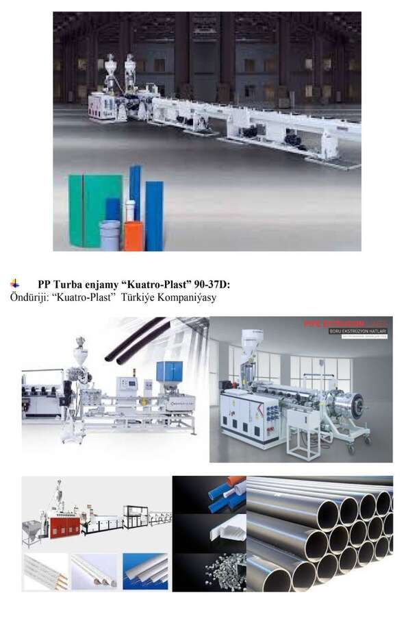 Линия полипропиленовых труб Kuatro Plast 90-37 D