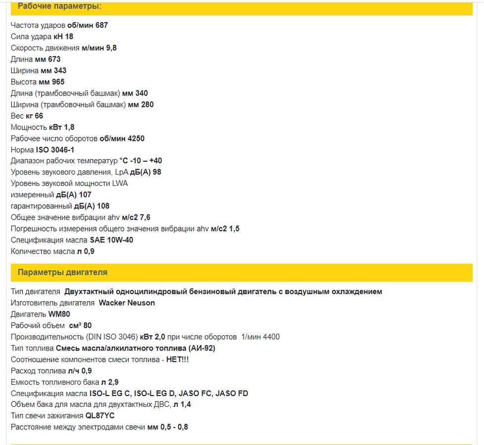 Вибротрамбовка бензиновая Wacker Neuson BS 60-2plus