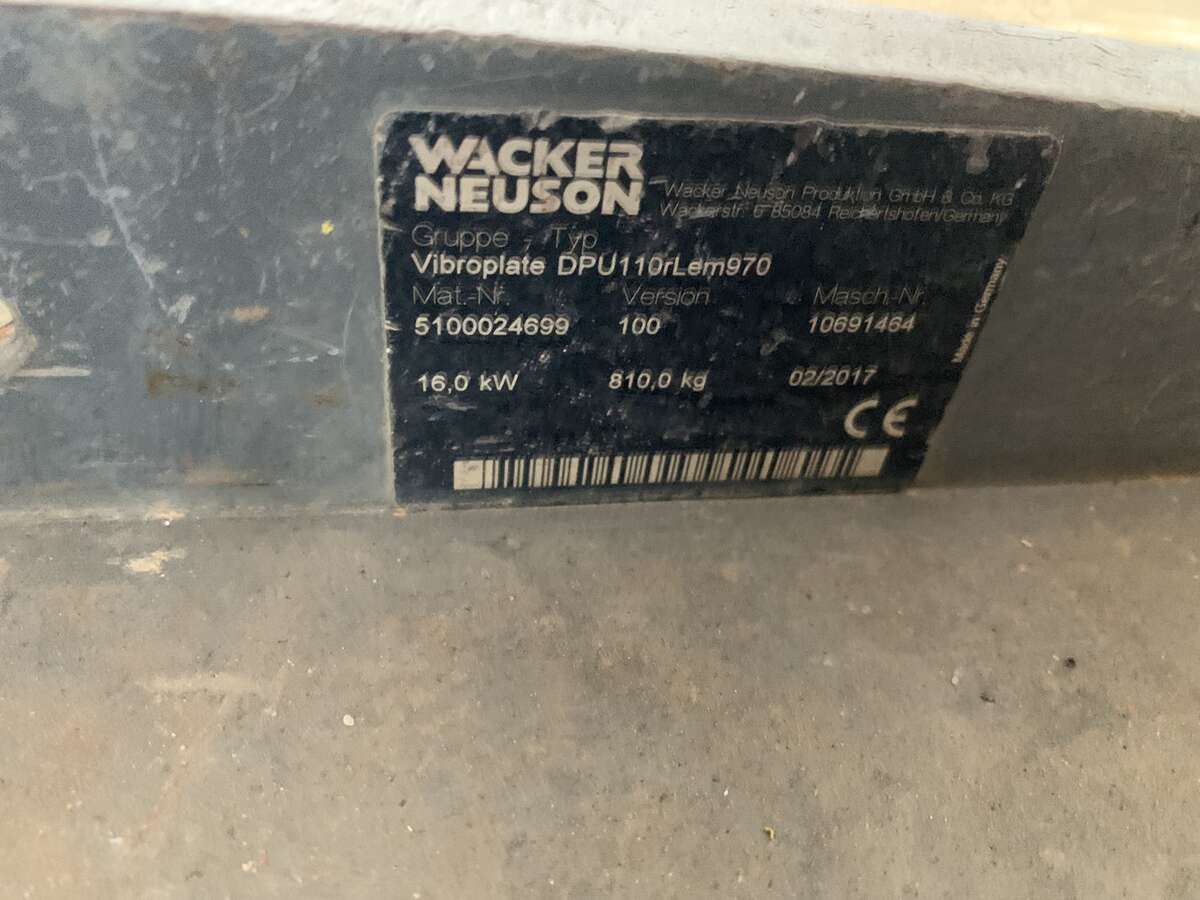 Виброплита Wacker Neuson DPU 110r Lem 970
