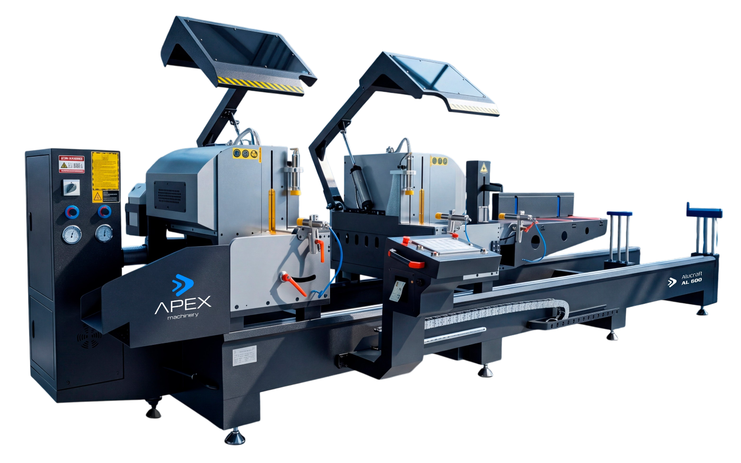 Тяжелый двухголовый торцовочный станок APEX Alucraft AL 600