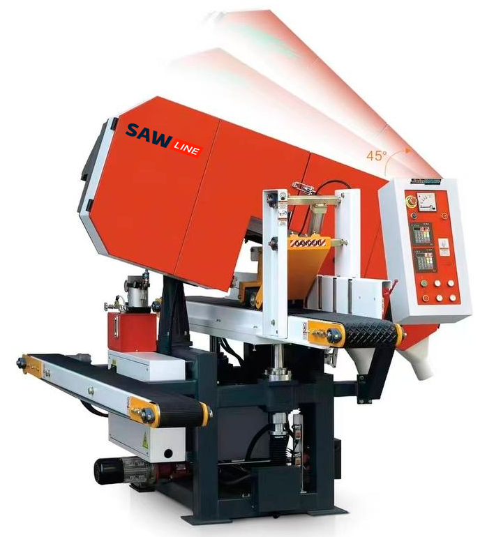 Ленточно-делительный однопильный станок SAWLINE SL 250(A)