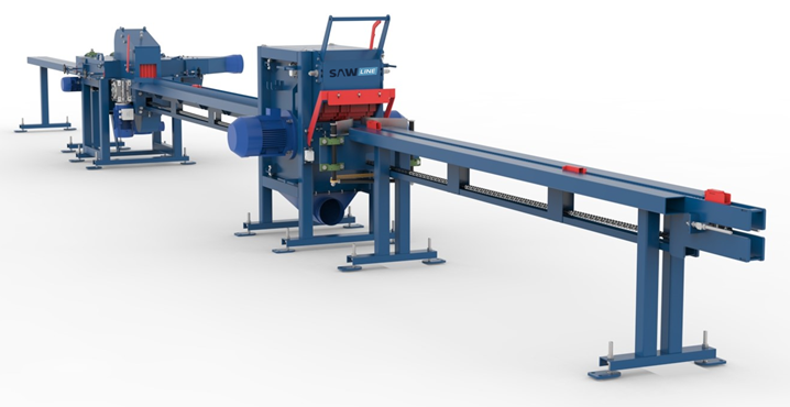 Станок для переработки горбыля SAWLINE GL-400, GL-400/1,8