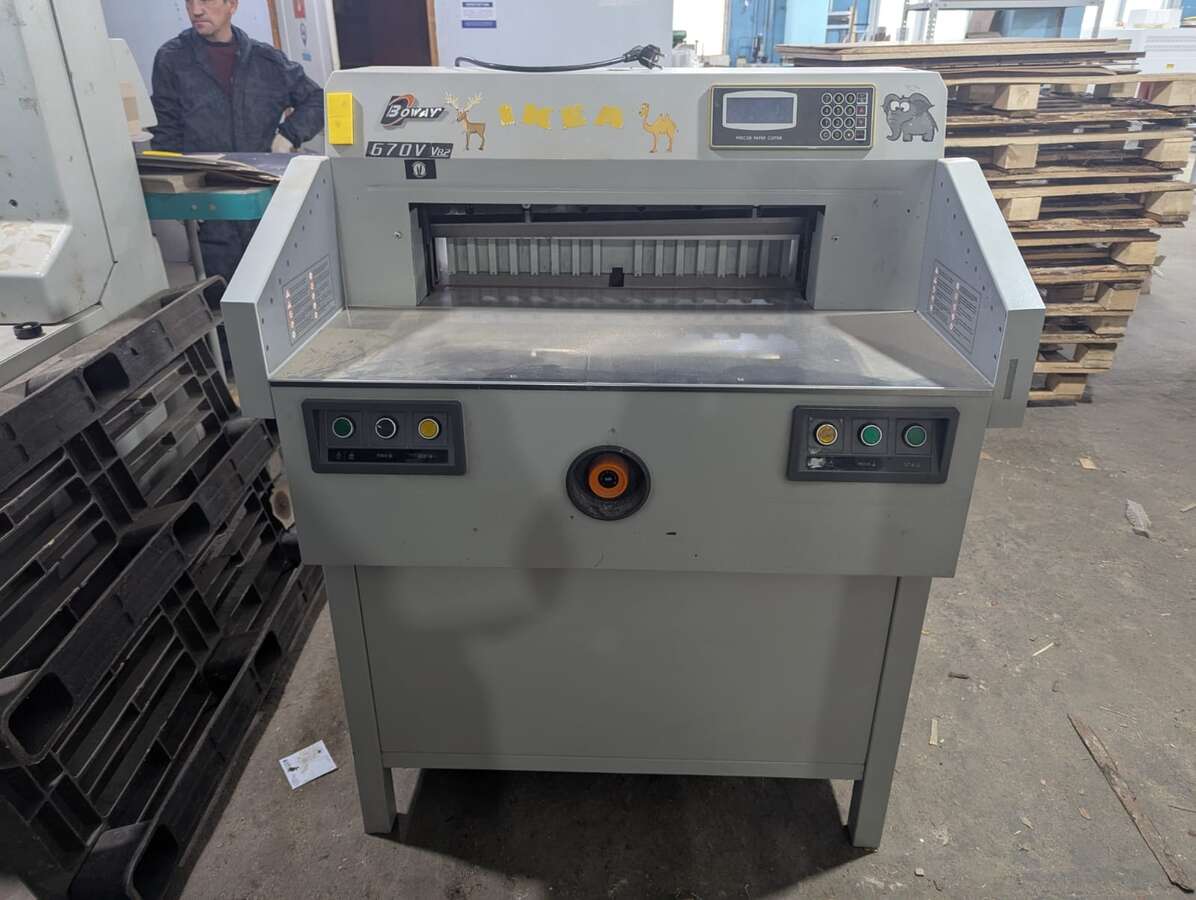 Бумагорезательная машина BOWAY BW-670V 2014 г.в.