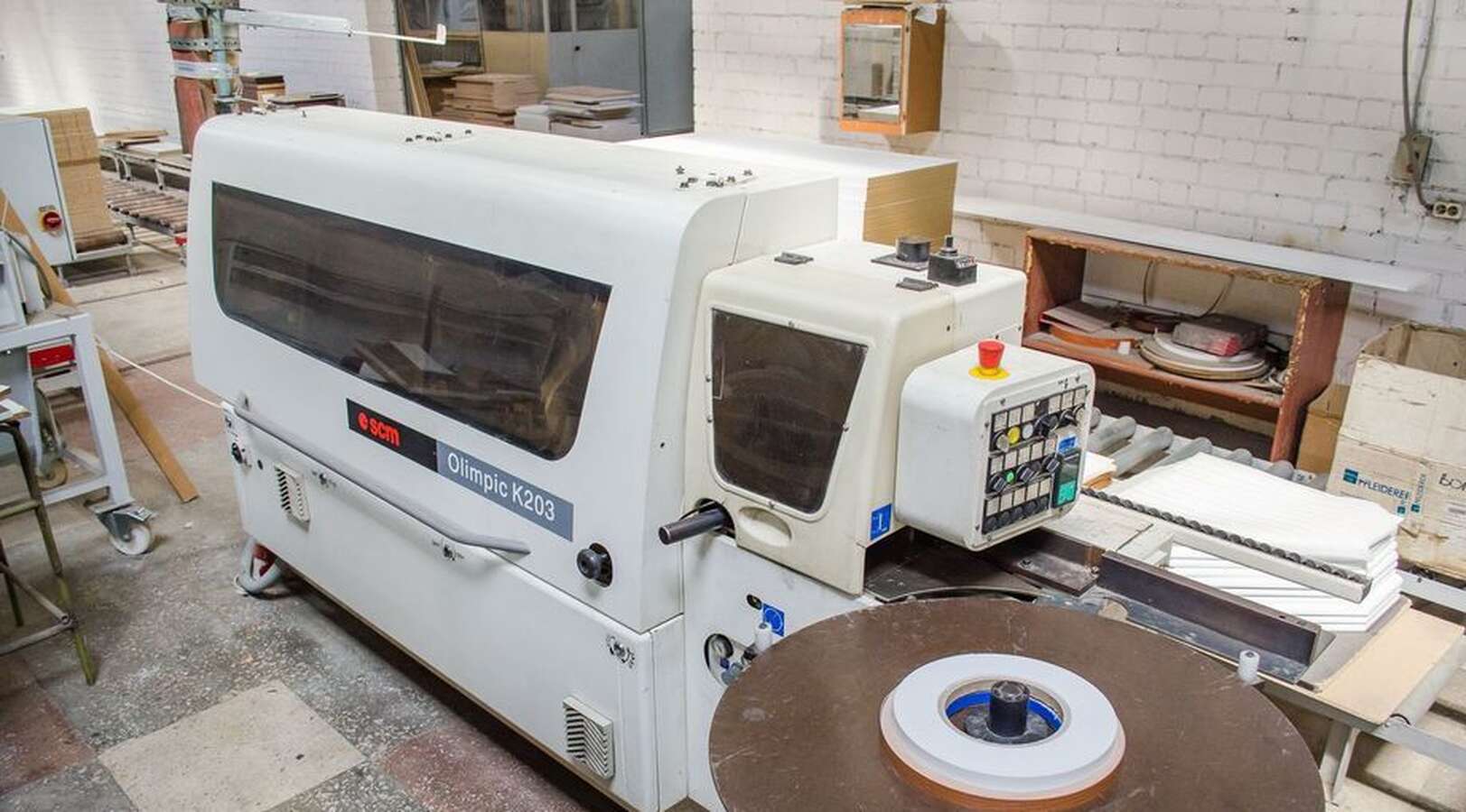 Кромкооблицовочный станок OLIMPIC K203E 2001г.в.