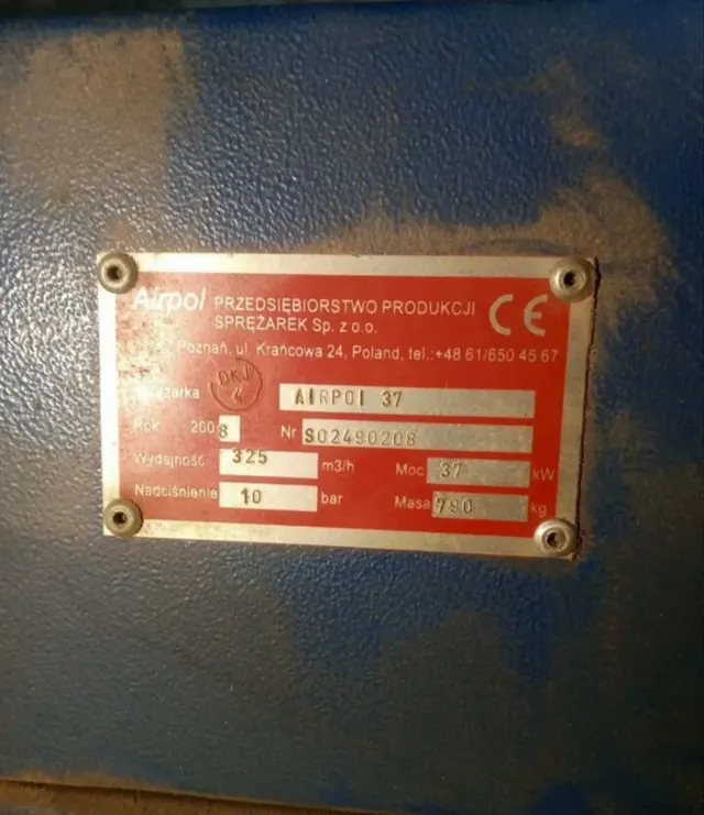 Винтовой компрессор Airpol 37