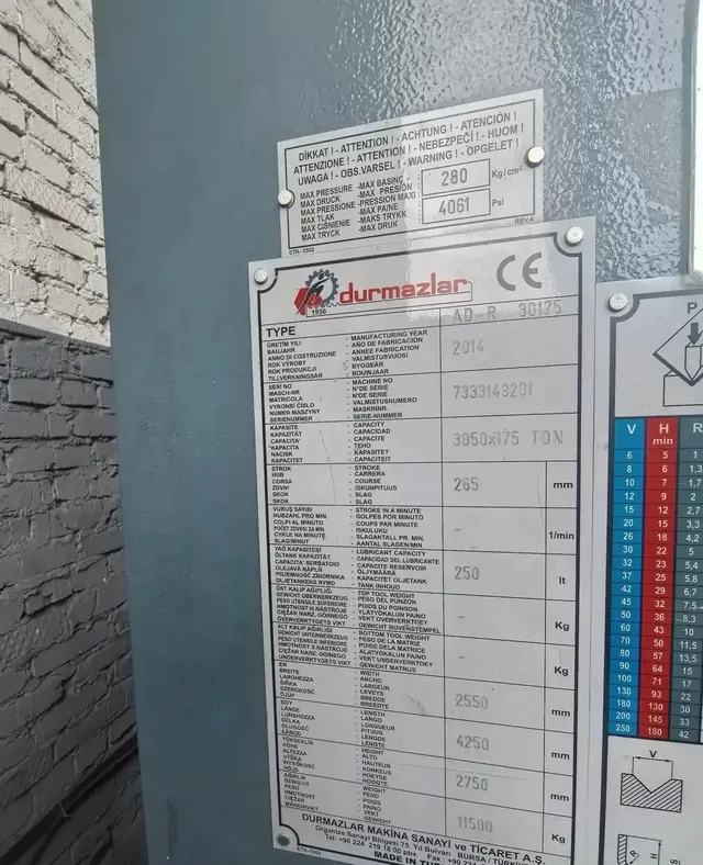 Пресс вертикально-гибочный AD-R 30175