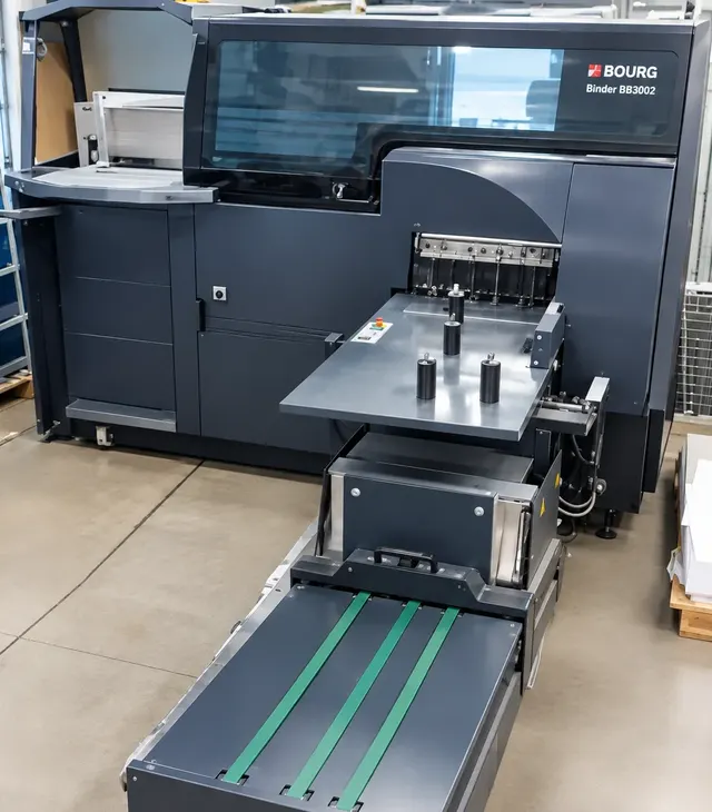 Полуавтоматическая термоклеевая переплетная машина Bourg Binder BB3002