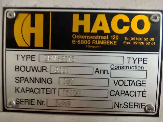 Пресс листогибочный Haco Erms 25-75 с ЧПУ