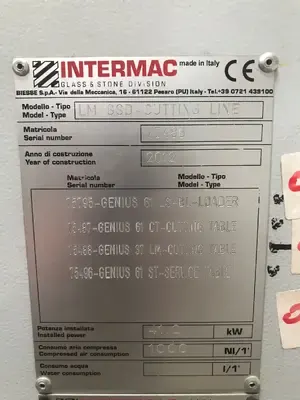 Линия резки стекла Intermac Genius 2012г.в.