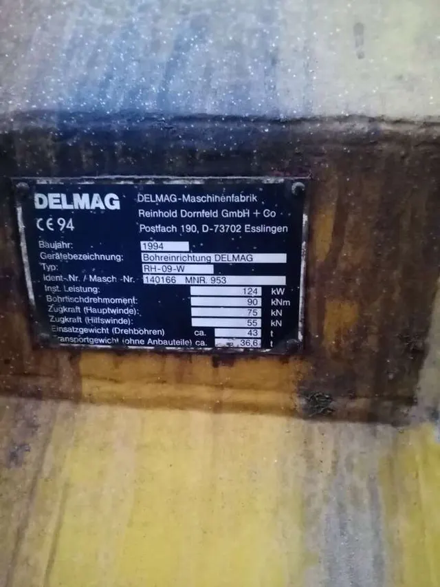 Буровая установка Delmag RH-09-W 1994г.в.
