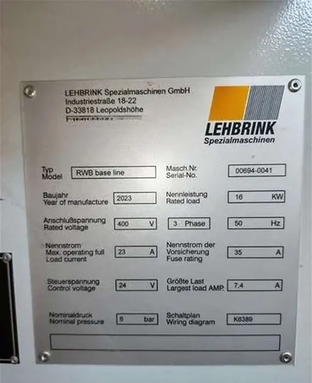 Станок для корпусной мебели Lehbrink RWB base line